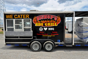 Bishops BBQ Cooking Trailer Wrap
